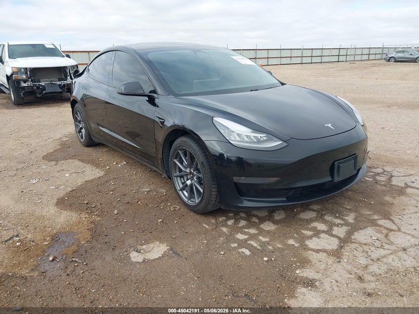 2021 Tesla Model 3 VIN 5YJ3E1EA1MF854413 IAAI salvage auction — REAR END, Original (Texas), sold $25 on 2026-07-23 (photo 1)