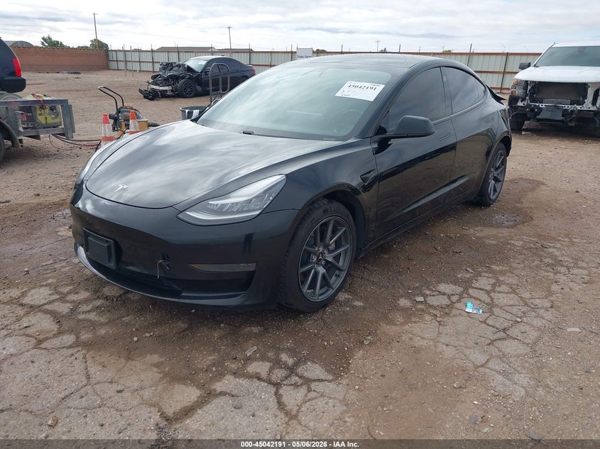 2021 Tesla Model 3 VIN 5YJ3E1EA1MF854413 IAAI salvage auction — REAR END, Original (Texas), sold $25 on 2026-07-23 (photo 2)