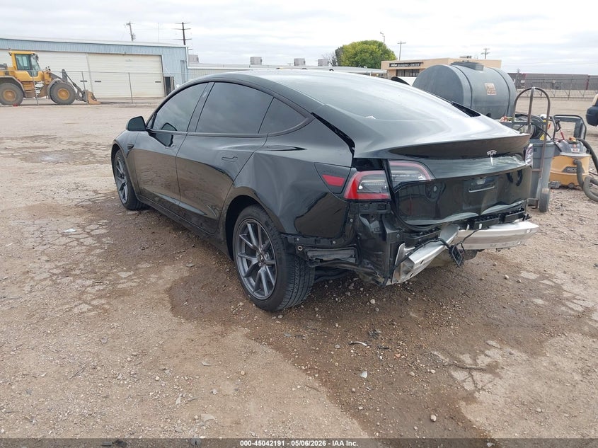 2021 Tesla Model 3 VIN 5YJ3E1EA1MF854413 IAAI salvage auction — REAR END, Original (Texas), sold $25 on 2026-07-23 (photo 3)