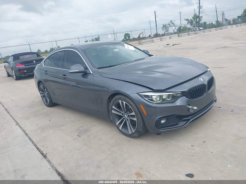 2020 BMW 4er VIN WBA4J1C00LCD96658 IAAI salvage auction — WATER/FLOOD, Salvage (Texas), sold $4,350 on 2026-08-07 (photo 1)