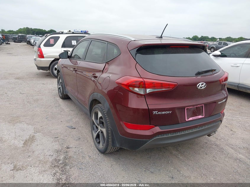 2016 Hyundai Tucson VIN KM8J33A24GU195399 IAAI salvage auction — HAIL, Original (Texas), sold $4,650 on 2026-07-07 (photo 3)