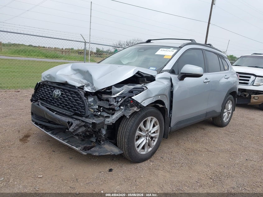 2023 Toyota Corolla cross VIN 7MUCAAAG6PV043024 IAAI salvage auction — FRONT END, Original (Texas), sold $7,150 on 2026-07-21 (photo 2)