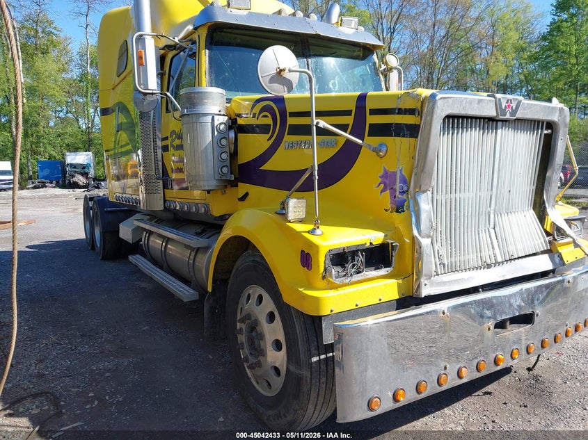 2008 Western star/auto car Conventional VIN 5KJJABCK28PZ89113 IAAI salvage auction — FRONT END, Salvage (Pennsylvania), sold $7,500 on 2026-08-12 (photo 1)