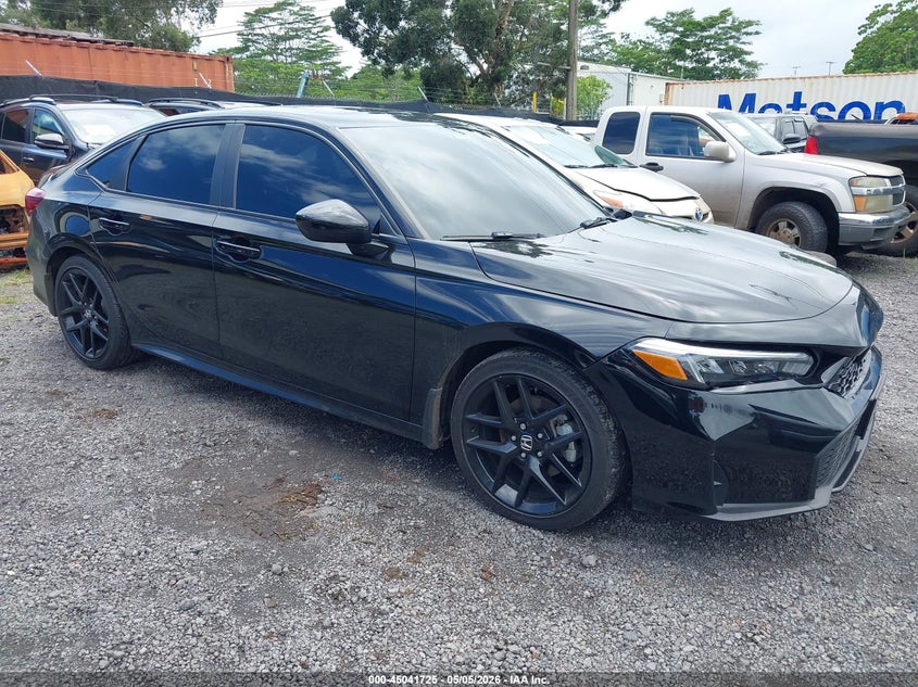 2025 Honda Civic VIN 2HGFE4F88SH315435 IAAI salvage auction — FRONT & REAR, Salvage (Hawaii), sold $7,025 on 2026-07-28 (photo 1)