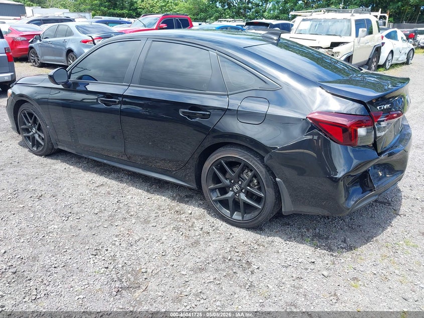 2025 Honda Civic VIN 2HGFE4F88SH315435 IAAI salvage auction — FRONT & REAR, Salvage (Hawaii), sold $7,025 on 2026-07-28 (photo 3)