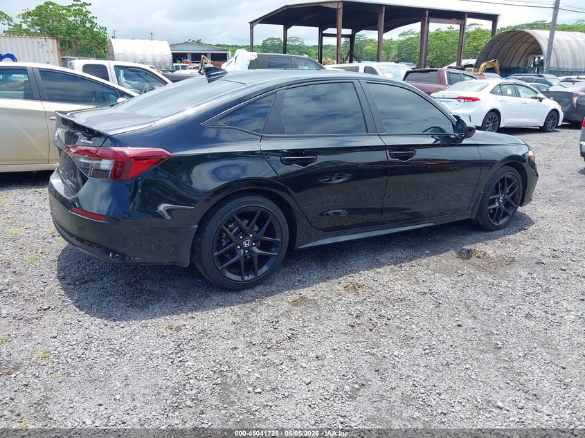 2025 Honda Civic VIN 2HGFE4F88SH315435 IAAI salvage auction — FRONT & REAR, Salvage (Hawaii), sold $7,025 on 2026-07-28 (photo 4)