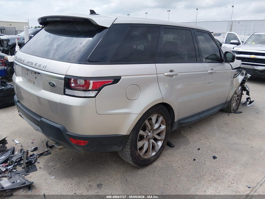 2016 Land rover Range rover sport VIN SALWR2VF7GA642009 IAAI salvage auction — RIGHT FRONT, Salvage (Texas), sold $4,075 on 2026-07-23 (photo 4)
