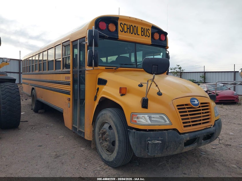 2015 Blue bird School bus / transit bus VIN 1BAKFCPA6FF310497 IAAI salvage auction — SIDE, SF97 (New Mexico), sold $3,800 on 2026-07-08 (photo 1)