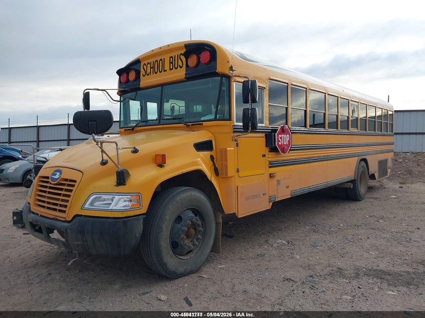 2015 Blue bird School bus / transit bus VIN 1BAKFCPA6FF310497 IAAI salvage auction — SIDE, SF97 (New Mexico), sold $3,800 on 2026-07-08 (photo 2)
