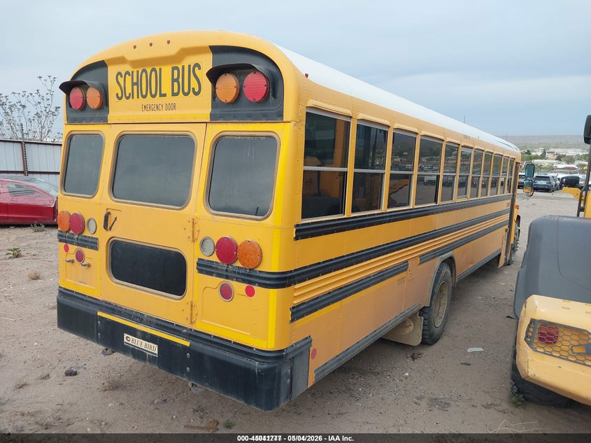 2015 Blue bird School bus / transit bus VIN 1BAKFCPA6FF310497 IAAI salvage auction — SIDE, SF97 (New Mexico), sold $3,800 on 2026-07-08 (photo 4)