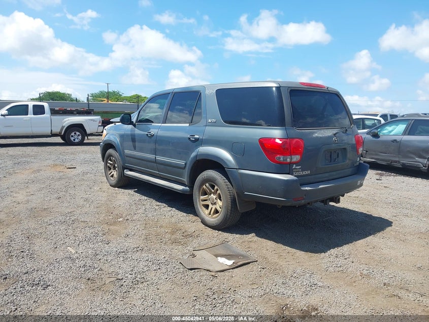 2005 Toyota Sequoia VIN 5TDZT34A35S258620 IAAI salvage auction — THEFT, Salvage (Hawaii), sold $25 on 2026-07-28 (photo 3)