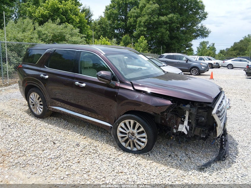 2020 Hyundai Palisade VIN KM8R5DHEXLU166292 IAAI salvage auction — FRONT END, Salvage (Alabama), sold $6,975 on 2026-07-20 (photo 1)