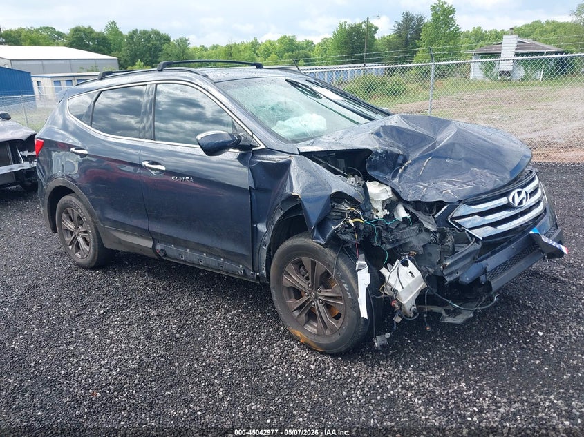 2014 Hyundai Santa fe VIN 5XYZU3LB2EG184188 IAAI salvage auction — RIGHT FRONT, Salvage (Idaho), sold $675 on 2026-07-07 (photo 1)