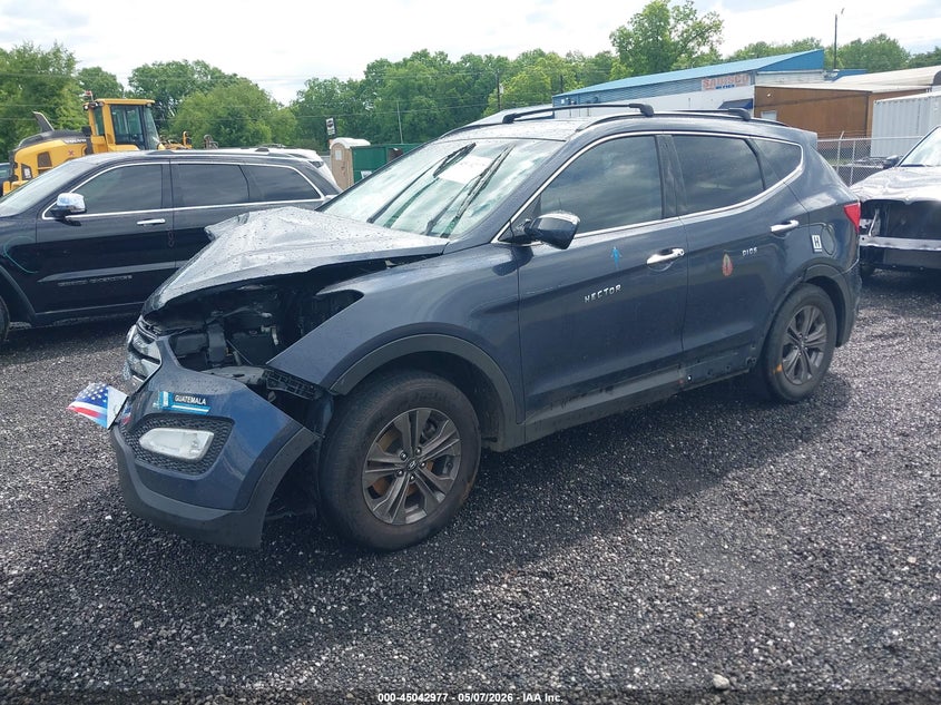 2014 Hyundai Santa fe VIN 5XYZU3LB2EG184188 IAAI salvage auction — RIGHT FRONT, Salvage (Idaho), sold $675 on 2026-07-07 (photo 2)