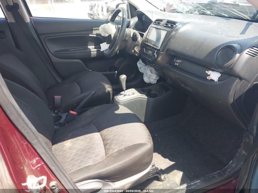 2021 Mitsubishi Mirage VIN ML32AUHJ4MH008137 IAAI salvage auction — FRONT END, Salvage (Tennessee), sold $250 on 2026-07-06 (photo 5)