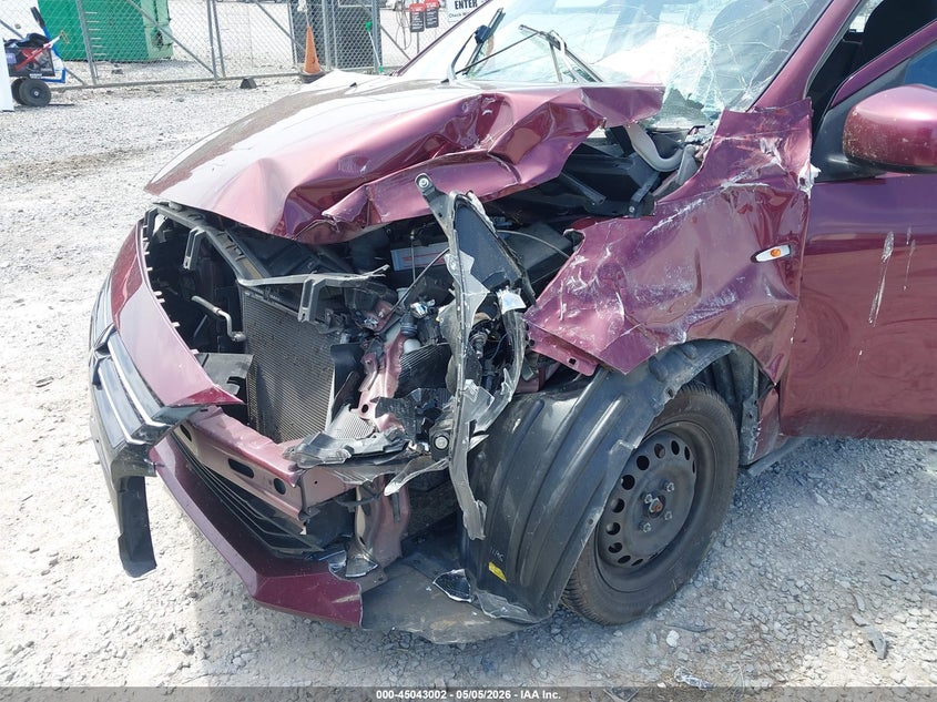 2021 Mitsubishi Mirage VIN ML32AUHJ4MH008137 IAAI salvage auction — FRONT END, Salvage (Tennessee), sold $250 on 2026-07-06 (photo 6)