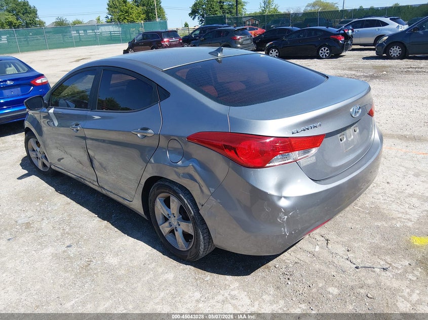 2012 Hyundai Elantra VIN KMHDH4AE2CU267242 IAAI salvage auction — LEFT SIDE, Salvage (Kentucky), sold $325 on 2026-07-13 (photo 3)