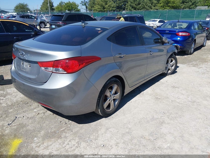 2012 Hyundai Elantra VIN KMHDH4AE2CU267242 IAAI salvage auction — LEFT SIDE, Salvage (Kentucky), sold $325 on 2026-07-13 (photo 4)