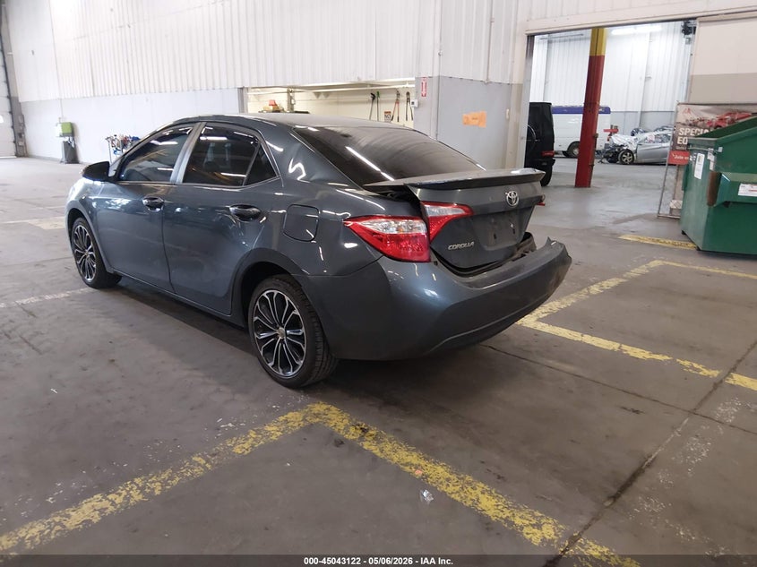 2016 Toyota Corolla VIN 2T1BURHE8GC739201 IAAI salvage auction — RIGHT REAR, Salvage (Oregon), sold $2,900 on 2026-07-09 (photo 3)