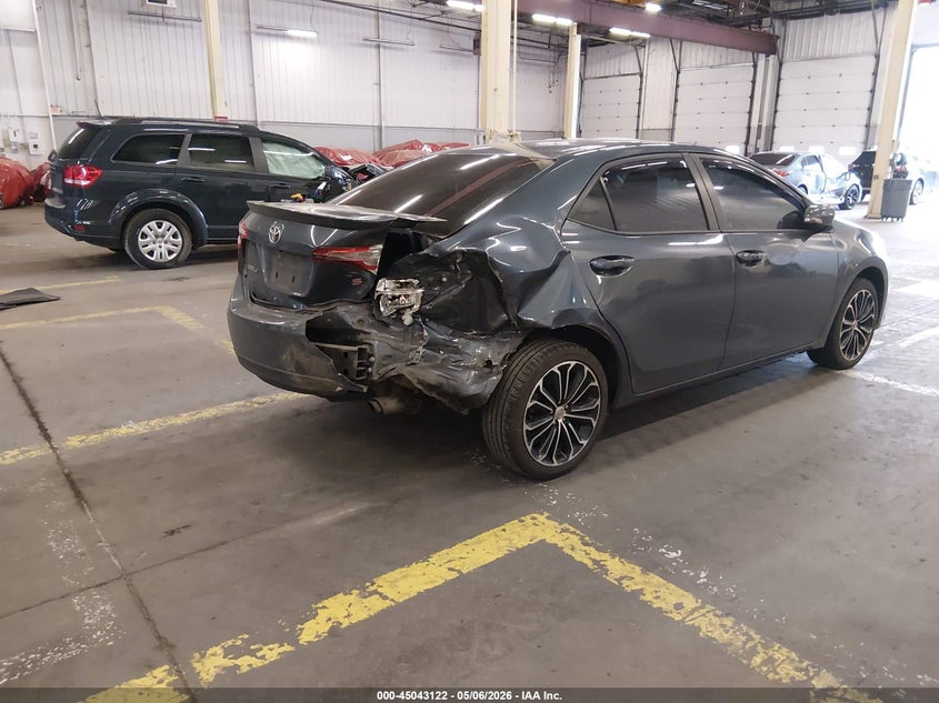 2016 Toyota Corolla VIN 2T1BURHE8GC739201 IAAI salvage auction — RIGHT REAR, Salvage (Oregon), sold $2,900 on 2026-07-09 (photo 4)