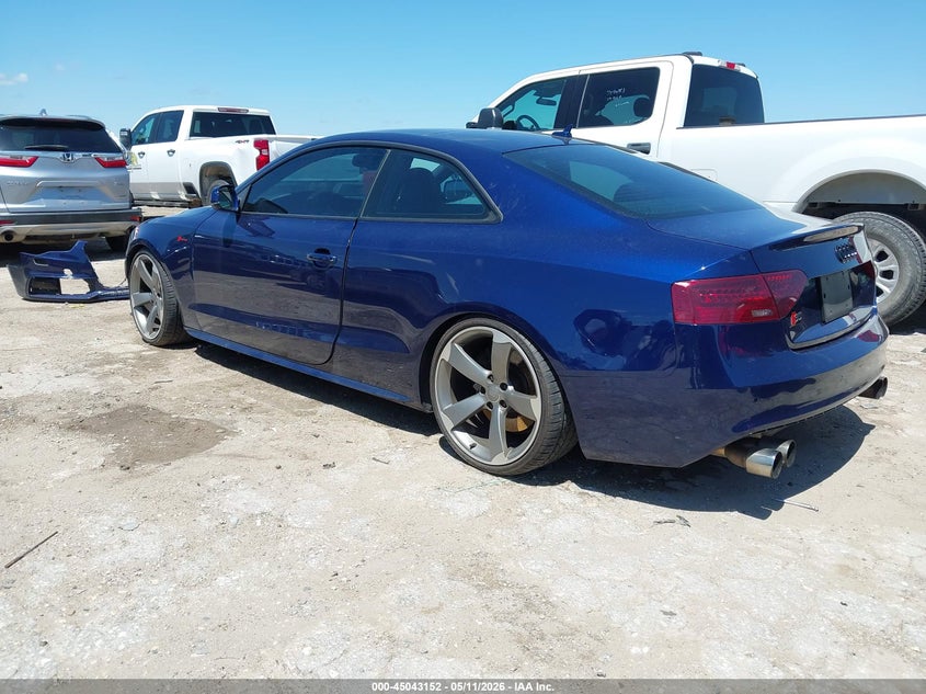 2014 Audi S5 VIN WAUCGAFR0EA027833 IAAI salvage auction — FRONT END, Original (Texas), sold $25 on 2026-07-09 (photo 3)