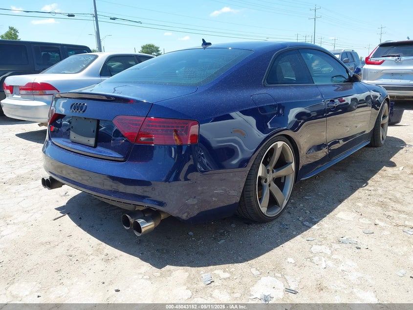 2014 Audi S5 VIN WAUCGAFR0EA027833 IAAI salvage auction — FRONT END, Original (Texas), sold $25 on 2026-07-09 (photo 4)