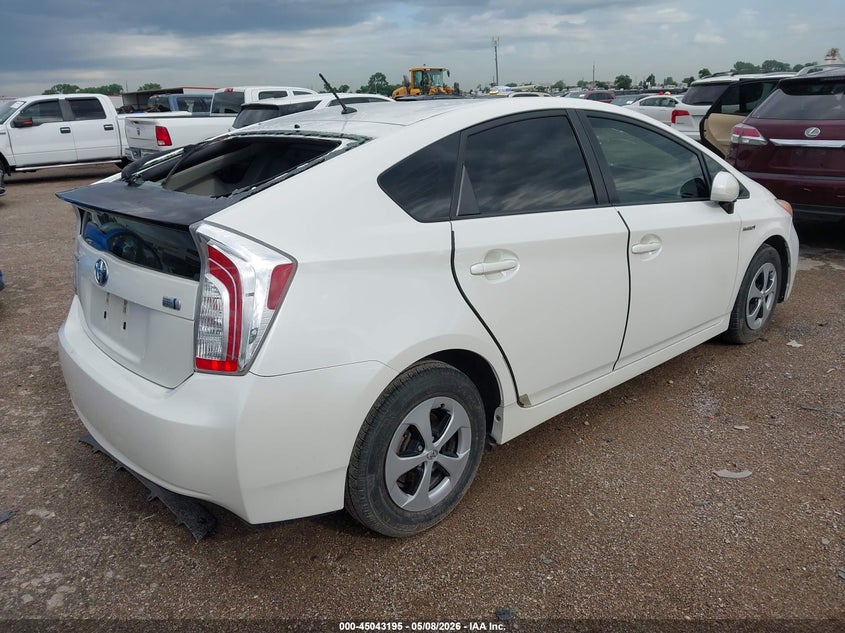 2012 Toyota Prius VIN JTDKN3DU9C5533416 IAAI salvage auction — WATER/FLOOD, Salvage (Texas), sold $2,700 on 2026-07-21 (photo 4)