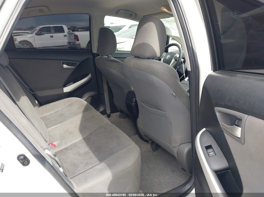 2012 Toyota Prius VIN JTDKN3DU9C5533416 IAAI salvage auction — WATER/FLOOD, Salvage (Texas), sold $2,700 on 2026-07-21 (photo 8)