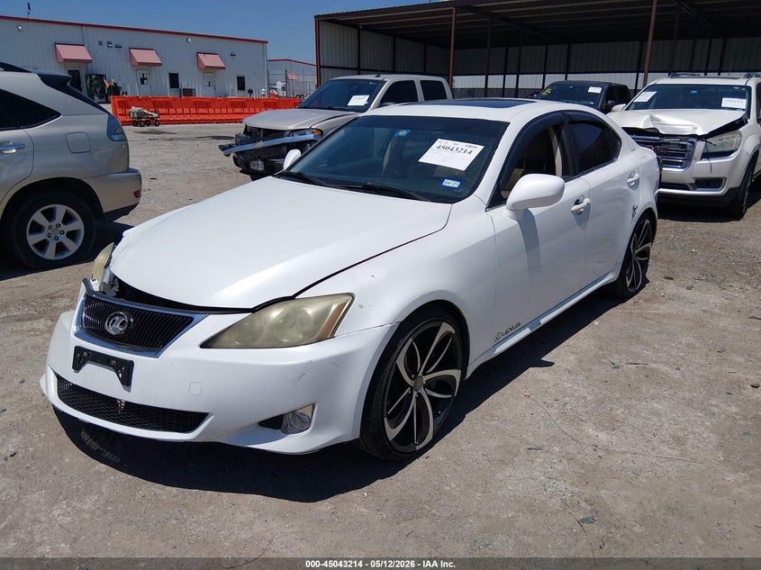 2007 Lexus Is 350 VIN JTHBE262672009393 IAAI salvage auction — RIGHT FRONT, Original (Texas), sold $1,300 on 2026-07-09 (photo 2)