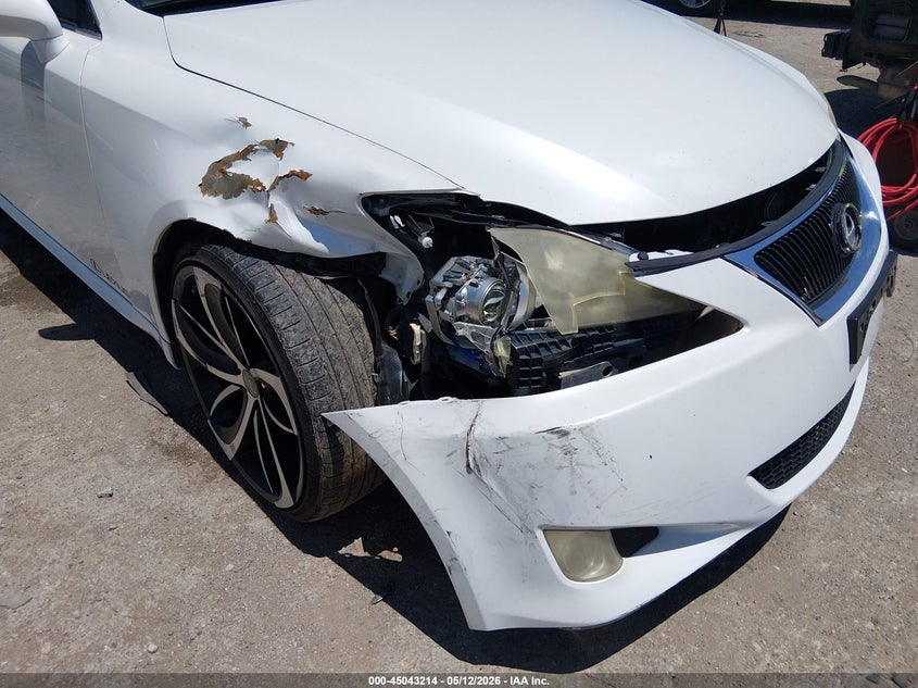 2007 Lexus Is 350 VIN JTHBE262672009393 IAAI salvage auction — RIGHT FRONT, Original (Texas), sold $1,300 on 2026-07-09 (photo 6)