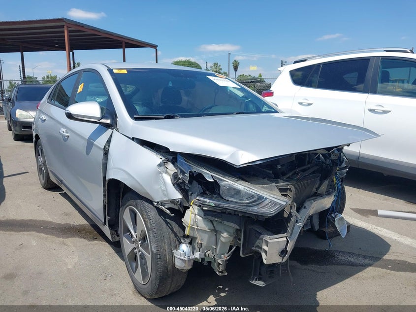 2019 Hyundai Ioniq VIN KMHC75LH7KU045886 IAAI salvage auction — BIOHAZARD/CHEMICAL, Salvage (California), sold $325 on 2026-07-14 (photo 1)
