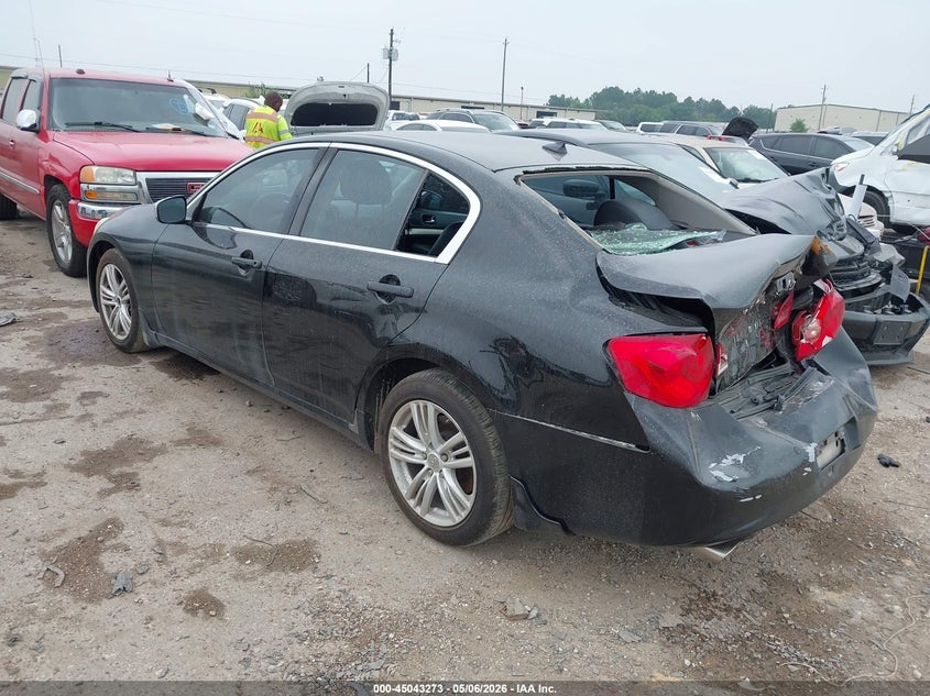 2012 Infiniti G VIN JN1CV6AP0CM626144 IAAI salvage auction — REAR END, Salvage (Texas), sold $25 on 2026-07-15 (photo 3)