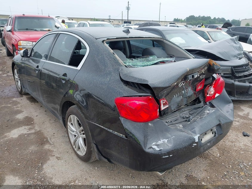 2012 Infiniti G VIN JN1CV6AP0CM626144 IAAI salvage auction — REAR END, Salvage (Texas), sold $25 on 2026-07-15 (photo 6)