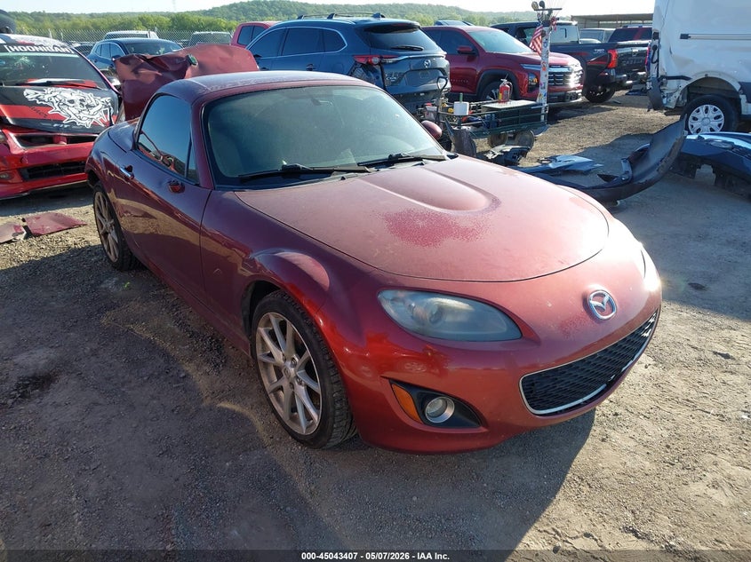 2011 Mazda Mx-5 miata VIN JM1NC2PF2B0219497 IAAI salvage auction — REAR END, Clear (Oklahoma), sold $525 on 2026-07-28 (photo 1)