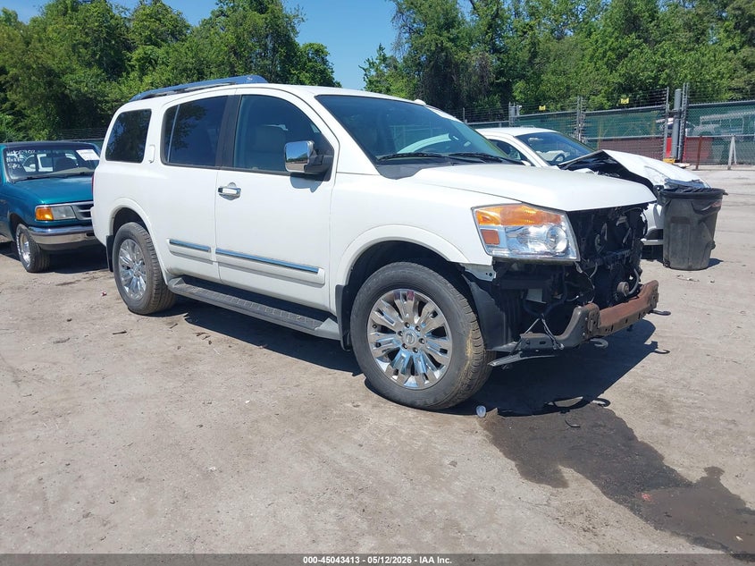 2015 Nissan Armada VIN 5N1AA0NC6FN620363 IAAI salvage auction — FRONT END, Original (West Virginia), sold $4,425 on 2026-07-09 (photo 1)