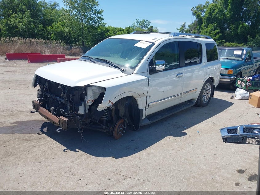 2015 Nissan Armada VIN 5N1AA0NC6FN620363 IAAI salvage auction — FRONT END, Original (West Virginia), sold $4,425 on 2026-07-09 (photo 2)