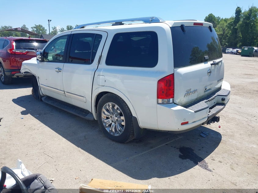 2015 Nissan Armada VIN 5N1AA0NC6FN620363 IAAI salvage auction — FRONT END, Original (West Virginia), sold $4,425 on 2026-07-09 (photo 3)