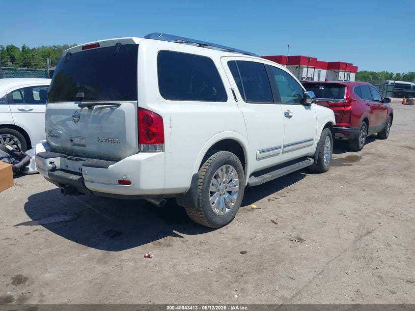 2015 Nissan Armada VIN 5N1AA0NC6FN620363 IAAI salvage auction — FRONT END, Original (West Virginia), sold $4,425 on 2026-07-09 (photo 4)