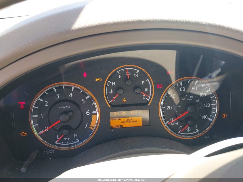 2015 Nissan Armada VIN 5N1AA0NC6FN620363 IAAI salvage auction — FRONT END, Original (West Virginia), sold $4,425 on 2026-07-09 (photo 7)