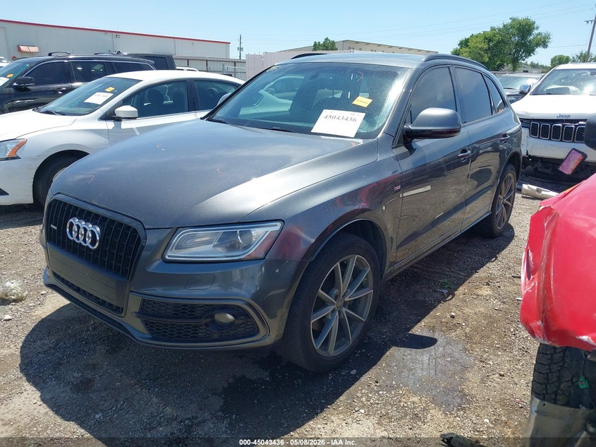 2015 Audi Q5 VIN WA1DMAFP4FA123782 IAAI salvage auction — SIDE, Clear (Oklahoma), sold $4,250 on 2026-07-09 (photo 2)