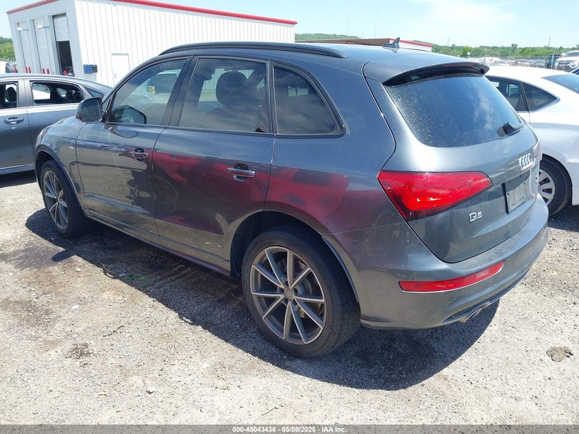 2015 Audi Q5 VIN WA1DMAFP4FA123782 IAAI salvage auction — SIDE, Clear (Oklahoma), sold $4,250 on 2026-07-09 (photo 3)