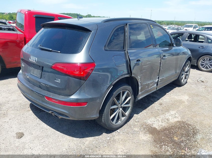 2015 Audi Q5 VIN WA1DMAFP4FA123782 IAAI salvage auction — SIDE, Clear (Oklahoma), sold $4,250 on 2026-07-09 (photo 4)