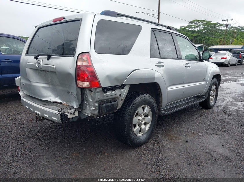 2004 Toyota 4runner VIN JTEZU14R248011515 IAAI salvage auction — RIGHT REAR, Salvage (Hawaii), sold $1,500 on 2026-07-07 (photo 4)