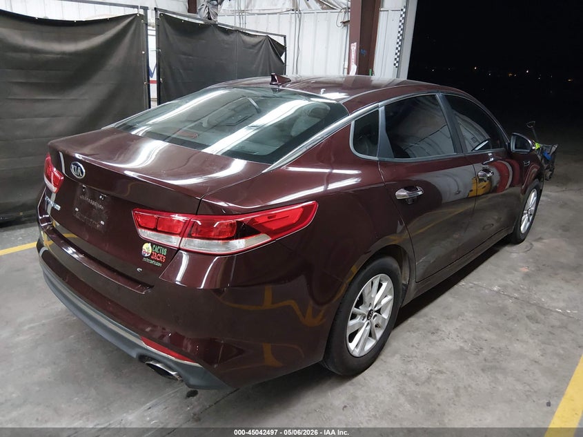 2018 Kia Optima VIN 5XXGT4L39JG223463 IAAI salvage auction — THEFT, Salvage (Arizona), sold $3,950 on 2026-07-07 (photo 4)