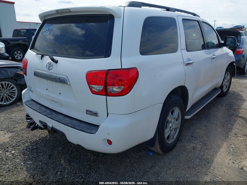 2008 Toyota Sequoia VIN 5TDZY68A48S009650 IAAI salvage auction — FRONT END, Clear (Oklahoma), sold $2,900 on 2026-07-07 (photo 4)