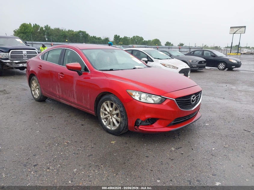 2015 Mazda 6 VIN JM1GJ1U62F1164255 IAAI salvage auction — RIGHT FRONT, Salvage (Arkansas), sold $750 on 2026-08-31 (photo 1)
