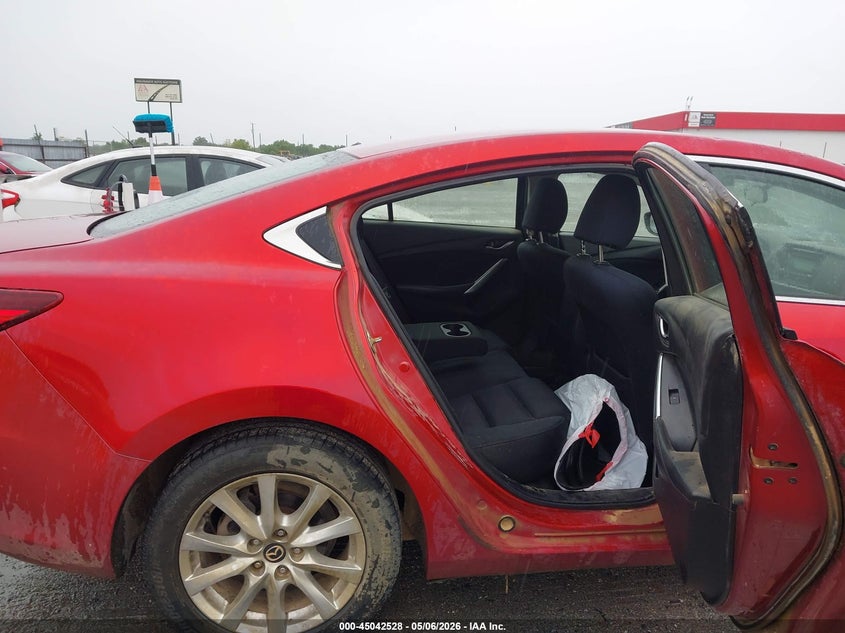 2015 Mazda 6 VIN JM1GJ1U62F1164255 IAAI salvage auction — RIGHT FRONT, Salvage (Arkansas), sold $750 on 2026-08-31 (photo 8)