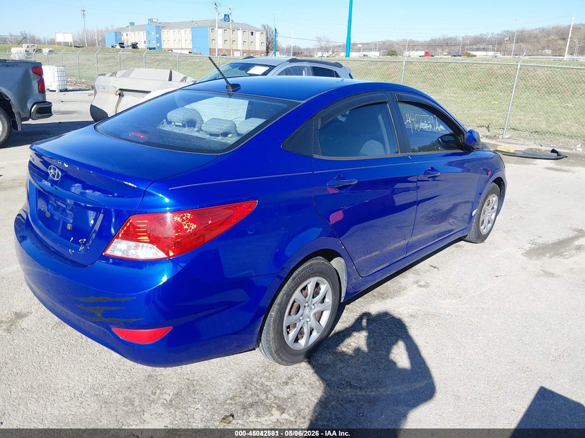 2013 Hyundai Accent VIN KMHCT4AE4DU503076 IAAI salvage auction — FRONT END, Salvage (Missouri), sold $250 on 2026-07-21 (photo 4)