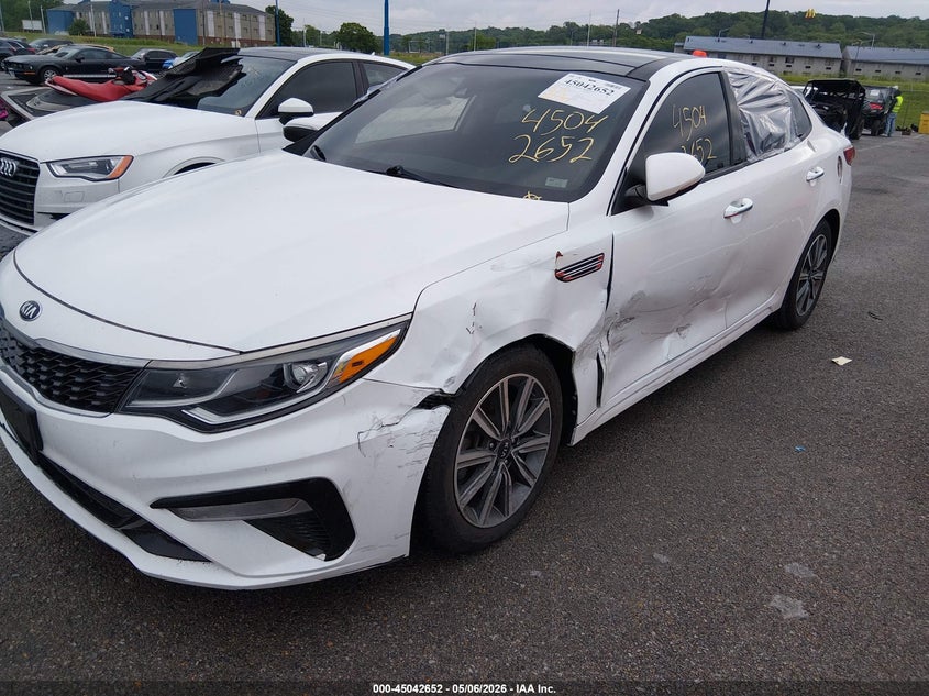 2019 Kia Optima VIN 5XXGT4L38KG311146 IAAI salvage auction — LEFT FRONT, Salvage (Illinois), sold $1,850 on 2026-07-21 (photo 6)