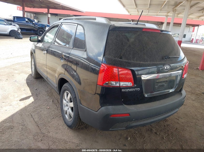 2012 Kia Sorento VIN 5XYKT4A22CG196609 IAAI salvage auction — ENGINE DAMAGE, Clear (Montana), sold $250 on 2026-07-07 (photo 3)